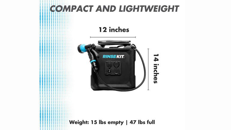 Rinse Kit Cube Shower | 4 Gallon Electric Pump