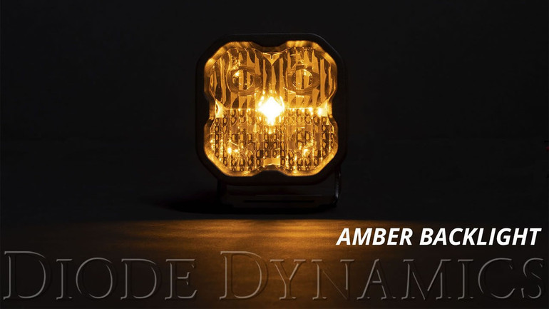 Diode Dynamics SS3 PRO LED Light POD - YELLOW - Set of 2