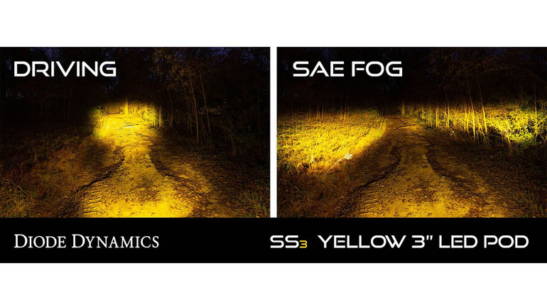 Diode Dynamics SS3 PRO LED Light POD - YELLOW - Set of 2