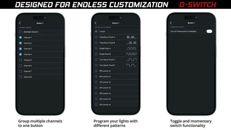 Diode Dynamics D-Switch 8-Channel Switch Panel