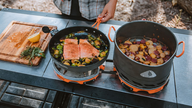 JetBoil Genesis Basecamp Stove System | Overland Grey