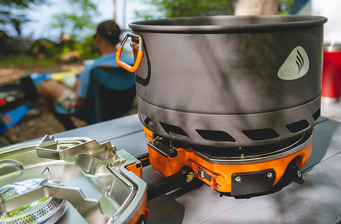 JetBoil Genesis Basecamp Stove System | Orange
