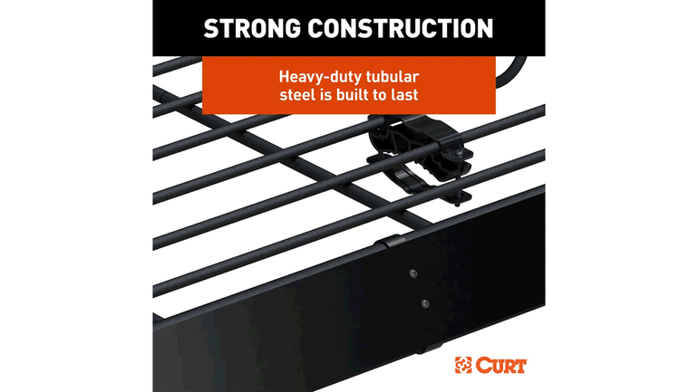 CURT Steel Rooftop Cargo Basket | 44"L x 35"W