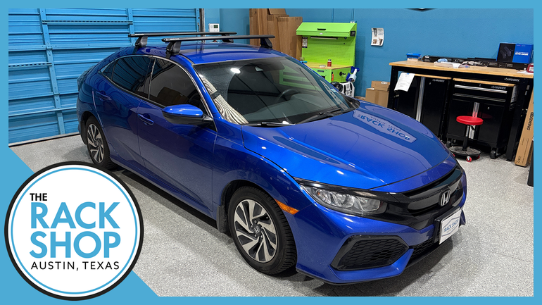 2017-2021 Honda Civic 5DR Hatchback (w/bare roof) Rhino-Rack Sportz Bar 2500 Complete Roof Rack w/Locks