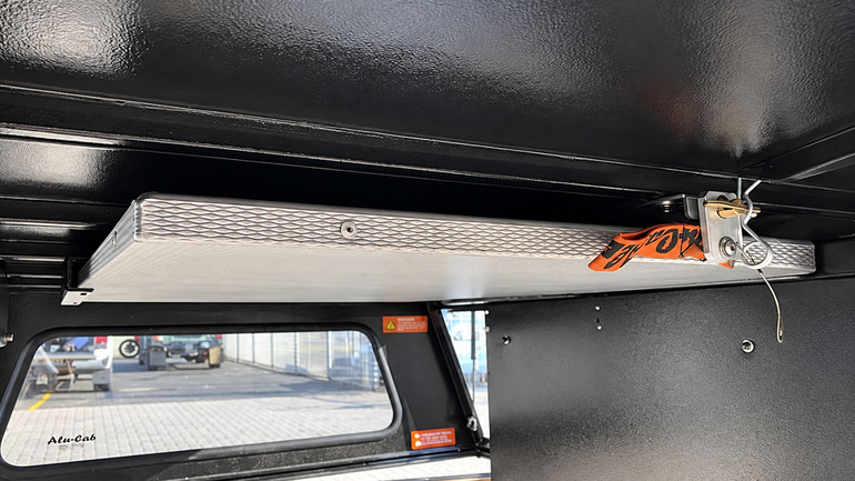 Alu-Cab Contour Cap Interior Ceiling Table Mount Brackets + Alu-Cab Aluminum Folding Camp Table