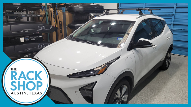 Silver Aluminum Roof Rack Cross Bars For Chevy Bolt EV 2017-2022 – Adjustable, Anti-Theft Lock, 75kg Capacity