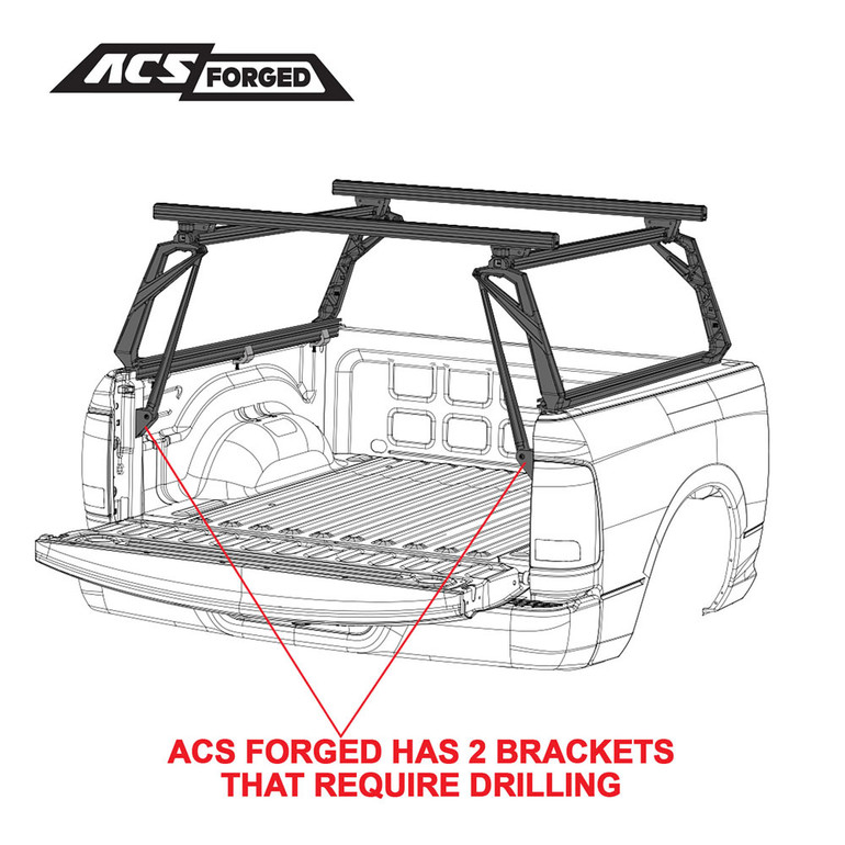 Ford F-150 - 5.5ft Bed | Leitner ACS FORGED Bed Rack | 2004-2021
