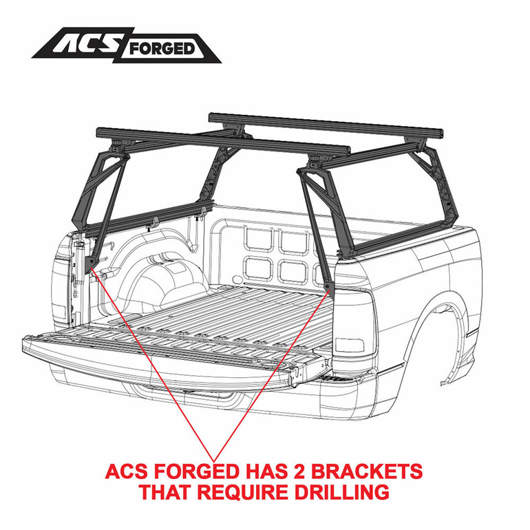 Toyota Tundra - 5.5ft Bed | Leitner ACS FORGED Bed Rack | 2007-2021