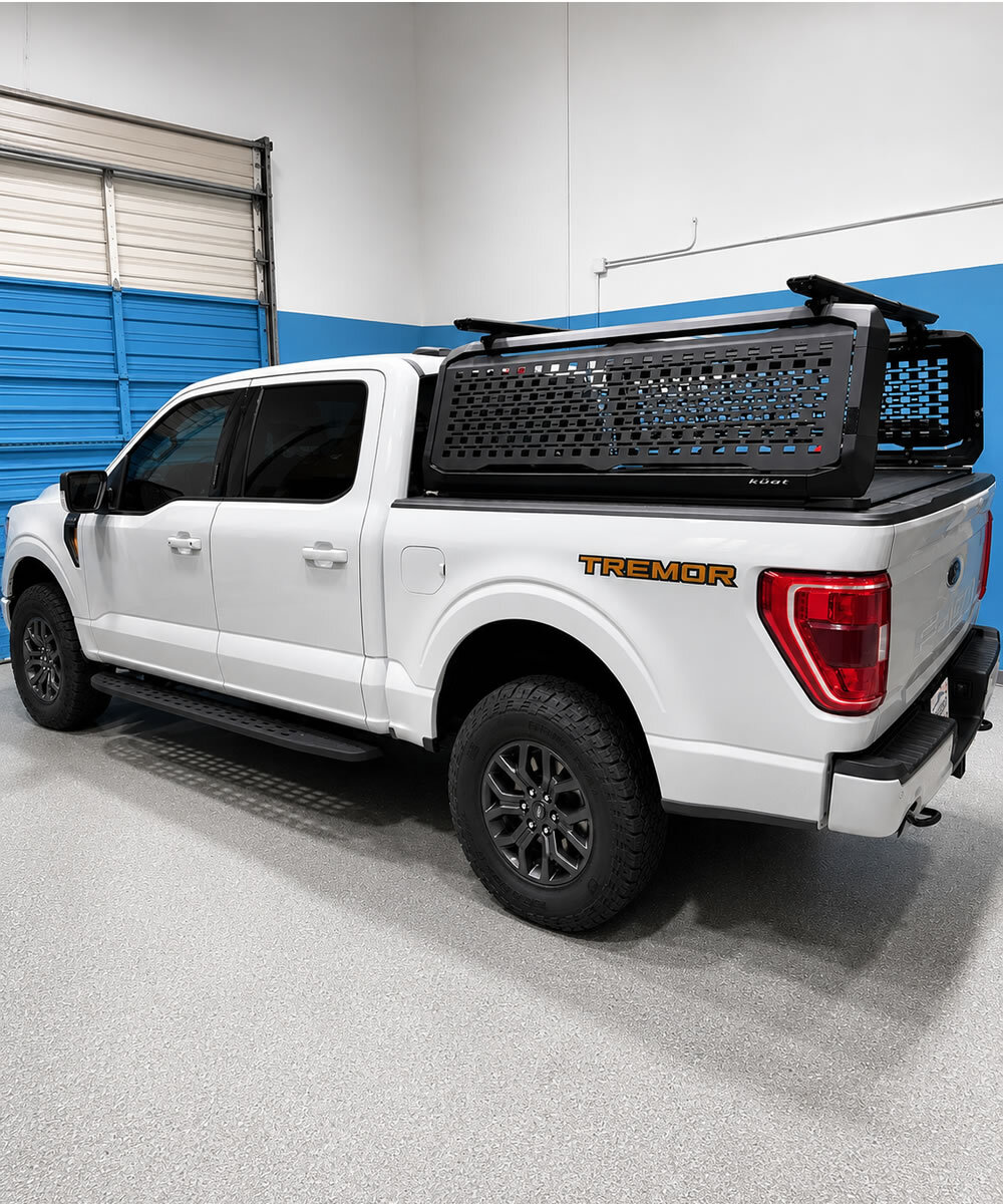 Truck rack installation at The Rack Shop in Austin