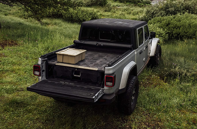 DECKED drawer system shown installed in a truck bed