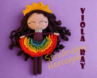 Viola Ray- Crochet rainbow princess for amigurumi lovers for Christmas. Viola Ray- Crochet rainbow princess for amigurumi lovers for Christmas.