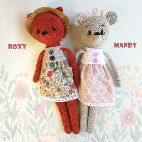Roxy fox and Mandy mouse