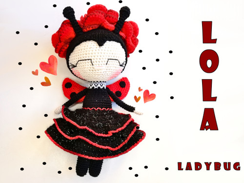 Ladybug crochet pattern for amigurumi lovers