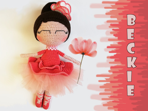 Ballerina crochet pattern for amigurumi lovers.