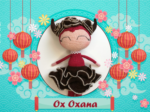 Ox or devil crochet pattern for amigurumi lovers.