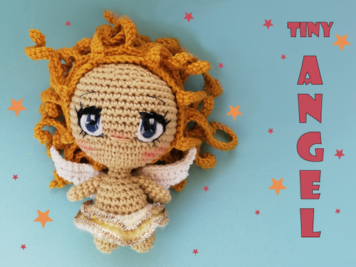 Guardian angel crochet pattern for amigurumi lovers for Christmas.
