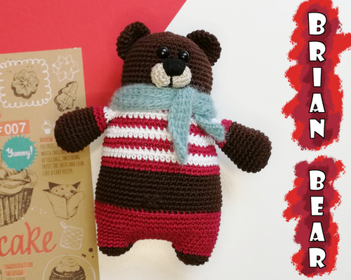 Bear crochet pattern for amigurumi lovers.