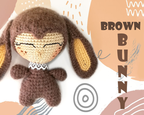 Bunny crochet pattern for amigurumi lovers for Easter.