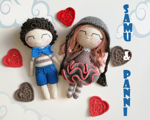 Samu és panni horgolás minta