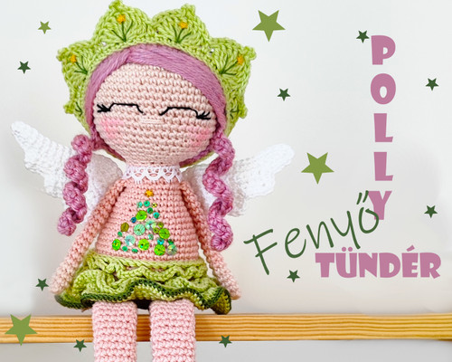 Fenyő tündér horgolás minta az amigurumi kedvelőinek