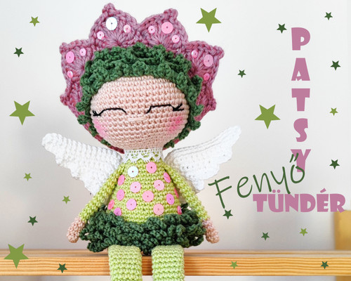 Pine fairy crochet pattern for amigurumi lovers.