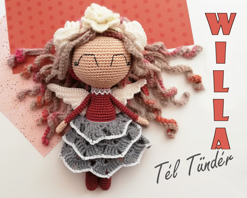 Winter fairy crochet pattern for amigurumi lovers.