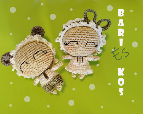 Sheep and ram crochet pattern for Easter for amigurumi lovers.