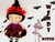 Witch crochet pattern for amigurumi lovers for Halloween.