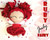 Ruby ( July ) birthstone fairy crochet pattern for amigurumi lovers for birthdays.