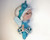 Aquamarine ( March ) birthstone fairy crochet pattern for amigurumi lovers for birthdays.