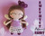 Amethyst ( February ) birthstone fairy crochet pattern for amigurumi lovers for birthdays.
