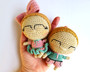 Gemini zodiac doll(s) crochet pattern for amigurumi lovers.