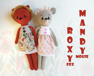 Roxy fox and Mandy mouse