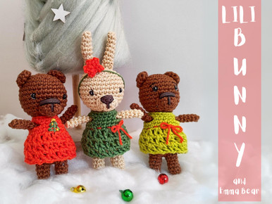 Lili Bunny and Emma bear