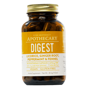 The Brothers Apothecary: Digest Well Ginger & Peppermint + CBD Capsules The Brothers Apothecary: Digest Well Ginger & Peppermint + CBD Capsules