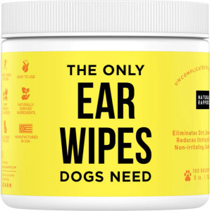 THE ONLY EAR WIPES DOGS NEED THE ONLY EAR WIPES DOGS NEED