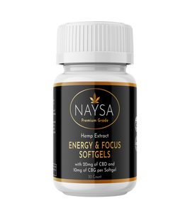 Energy & Focus Softgels - 25mg CBD & 10mg CBG Energy & Focus Softgels - 25mg CBD & 10mg CBG