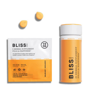 Bliss Drops by 1908 in orange packaging