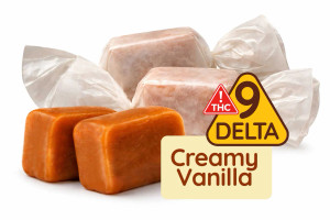 Delta-9 THC Caramels – Vanilla, 40 mg - giraffe oasis formerly giraffe nuts