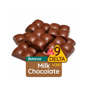 Balance Milk Chocolate Squares – 15 mg Delta-9 THC + 15mg CBD - 10 Count - Giraffe Oasis now Giraffe Nuts
