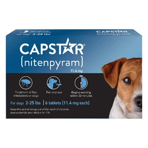 CAPSTAR® (nitenpyram) Oral Flea Treatment for Dogs 2-25lbs