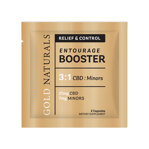 Entourage Booster Softgels Gold Naturals Hemp 2 pack sample pack