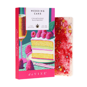 Wedding Cake THC Chocolate Bar deVINE Cannabis Confections 