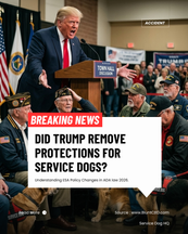 Did Trump Remove Protections for Service Dogs? Understanding the ESA Policy Changes