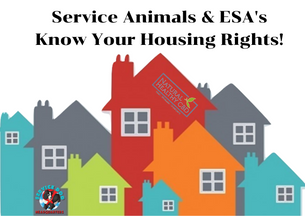 Service Animals & ESA's | Know Your Housing Rights!