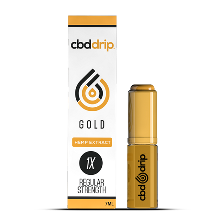 CBD Drip: CBD Gold Vape Additive (14.5+ mg) Display Box of 12