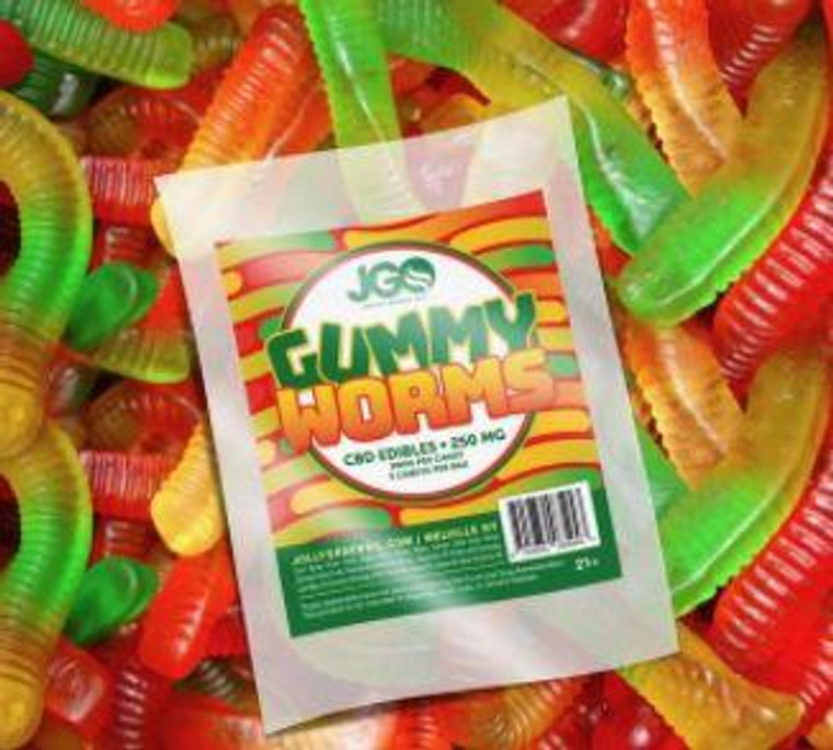 Jolly Green Oil: CBD Gummy Worms (250mg)
