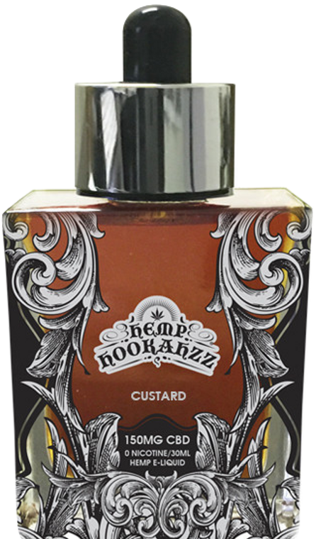 Hemp Hookahzz: Custard CBD Silver E-Liquid (150mg)