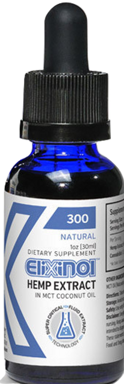 Elixinol: Natural CBD Hemp Tincture (300mg)