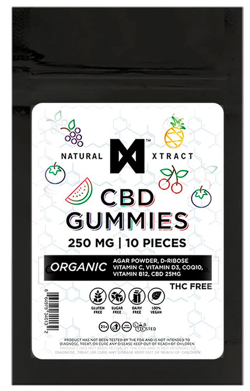 NaturalXtract: Organic CBD Gummies (250mg)